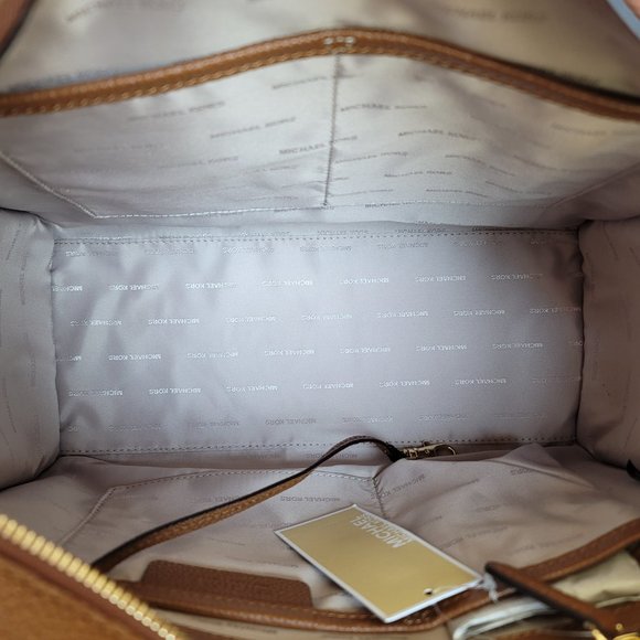 MICHAEL KORS Darien Pebbled Leather Medium Tote w Front Slip Pocket-🎈⭐ - Picture 14 of 16